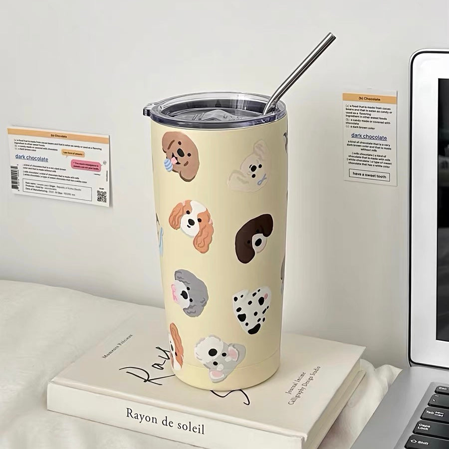 Yellow Puppy Tumbler
