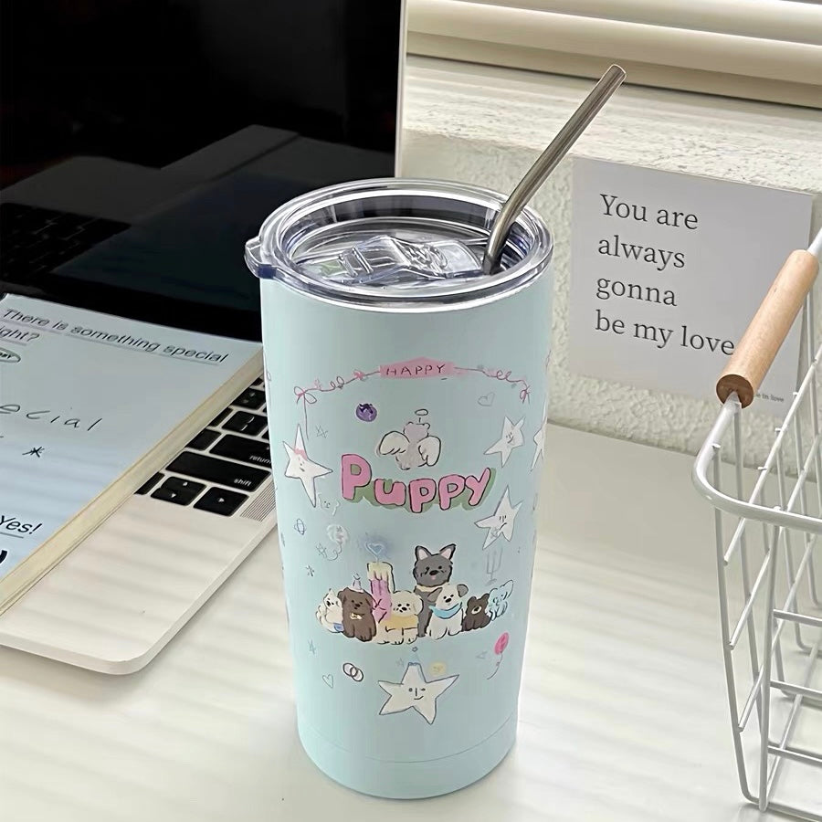 Blue Puppy Tumbler