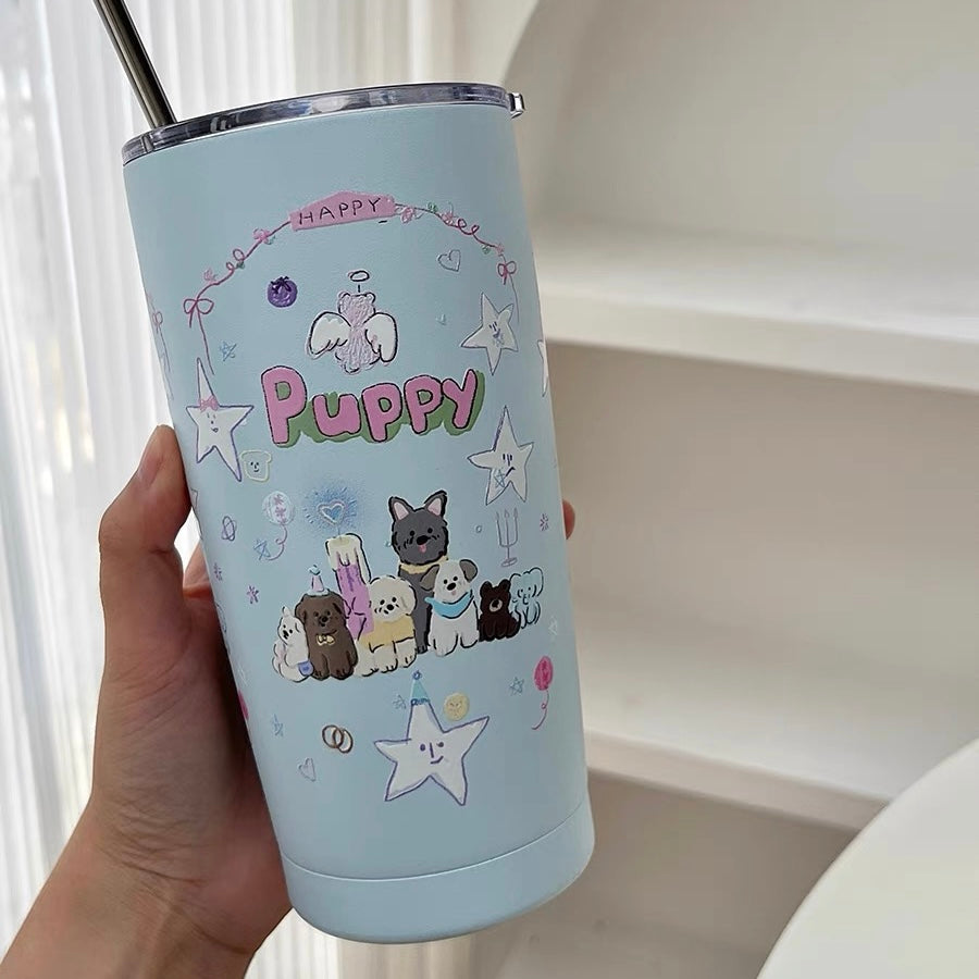 Blue Puppy Tumbler