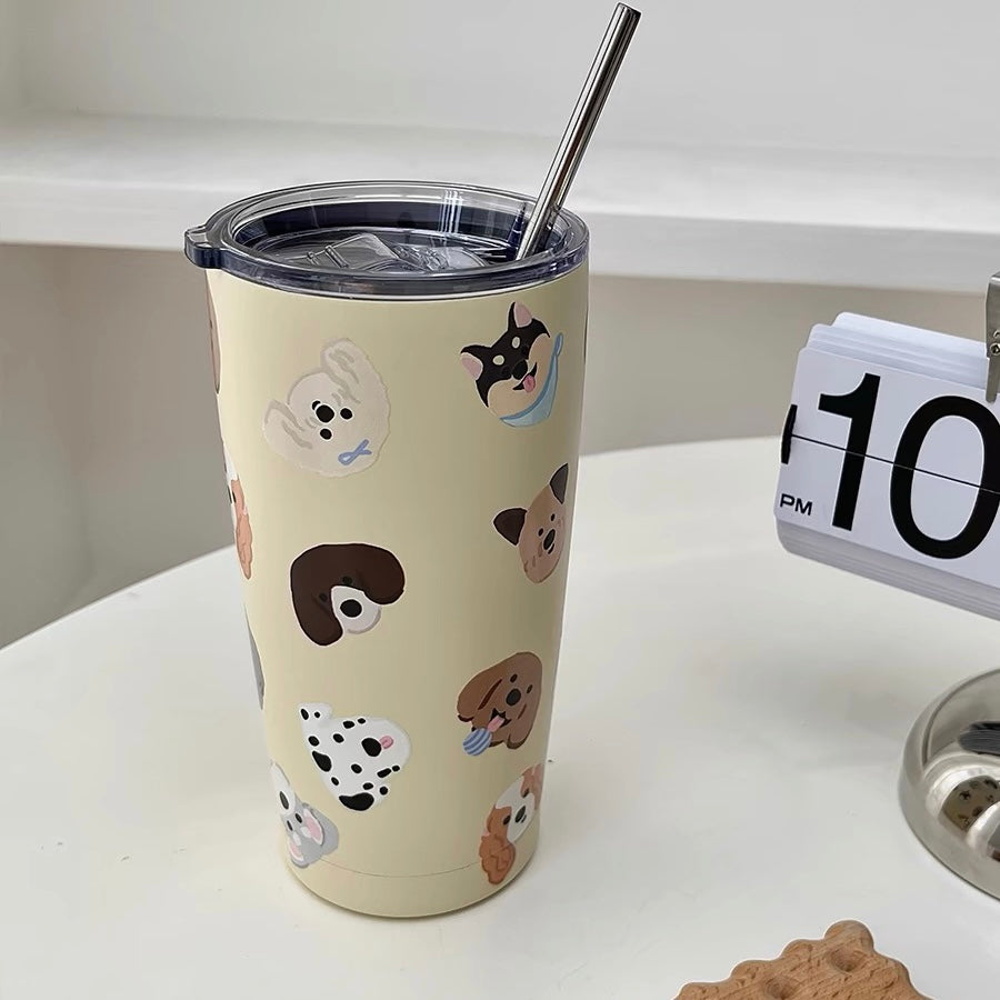 Yellow Puppy Tumbler