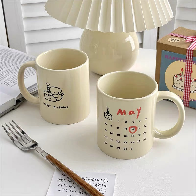 DIY Birthday Calendar Mug